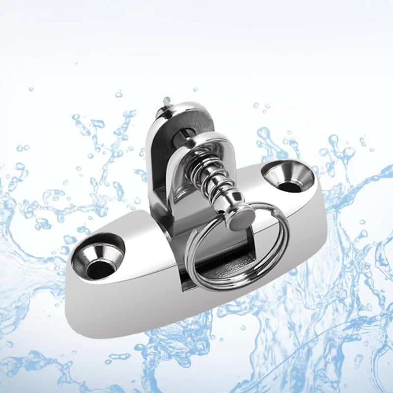Bimini Top Deck Hinge Swivel Mount 316 Stainless Steel Swivel Side Mount Hinge,Boat Bimini Top Fitting Hardware Side Mount,Boat Top Hinges Bimini Mounts with Removable Pin