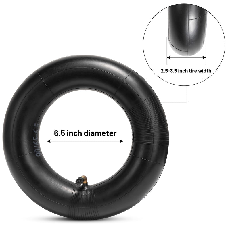 Heavy-Duty 90 65-6.5 inch Electric Scooter Inner Tube Replacement Front or Rear 80 65-6.5 and 110 50-6.5 Tire Tube Fitsh For Gas and Electric Scooter Bike 2 Packs