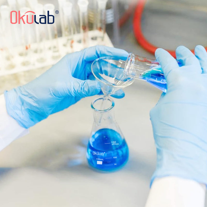 Conical Flask Set, Glass Erlenmeyer Flasks, 3000ml Lab Erlenmeyer Flasks, Borosilicate 3.3 Glass Material with Printed Graduation，EFNG3000A1 Vol.3000ml, pack of 1