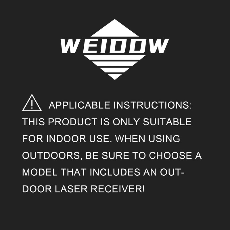 Weiddw laser level - Green Cross Line, for interior decoration, for vertical and horizontal measurement, 1200 mAh lithium battery, 10-hour standby time
