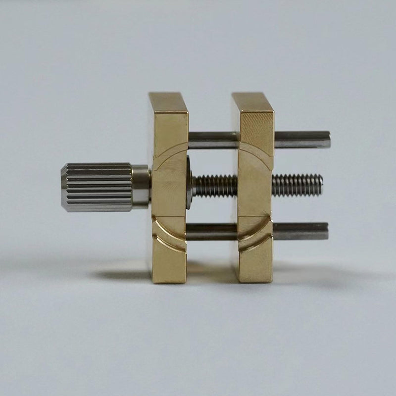 2 PCS Extensible and Reversible Brass Watch Movement Holders Multi-Functional Metal Watch Repair Tool Set for Watchmaker Repair