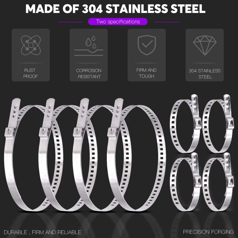 Swpeet CV Joint Boot Clamp Pliers Kit - 10Pcs Ear Boot Tie Pliers, Car Band Tool Kit, Automotive Hose Axle Plier for Most Cars 10Pcs CV Boot Clamp + Pliers Kit