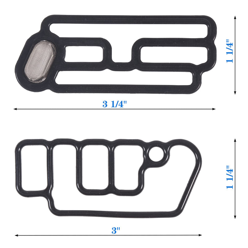 15815-R70-A01 15845-R70-A01 918-056 Cylinder Head VVT VTEC Solenoid Spool Valve Gasket for Acura RDX Honda Accord Crosstour Odyssey Pilot 3.5L 2008 2009 2010 2011 2012 2013 2014 2015 2016 2PCS