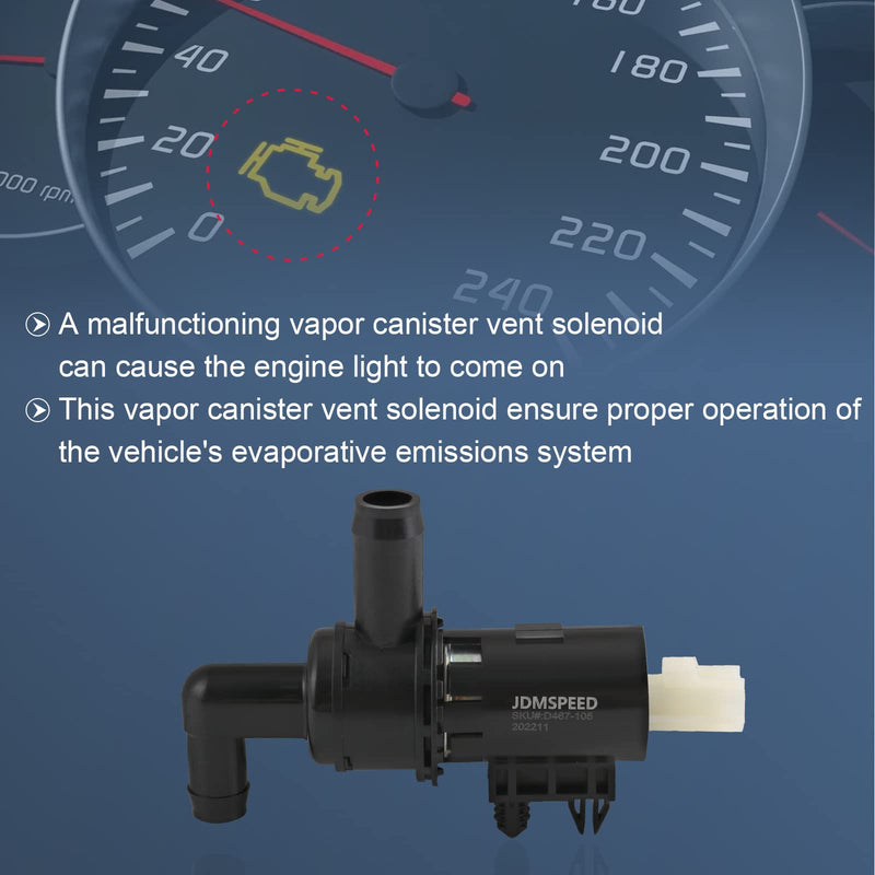 Vapor Canister Vent Solenoid Compatible with Ford E-150 E-250 E-350 E-450 Explorer, Lincoln Aviator, Mercury Mountaineer Sable Replaces# 911-105