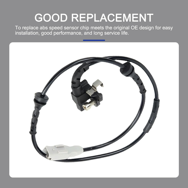1 PC Car ABS Wheel Speed Sensor, Durable Rear Left and Right Anti-Lock Sensor, Auto Replacement Part #4545L0 454508 9665386880, Compatible with Peugeot 307 308 408 (Black)