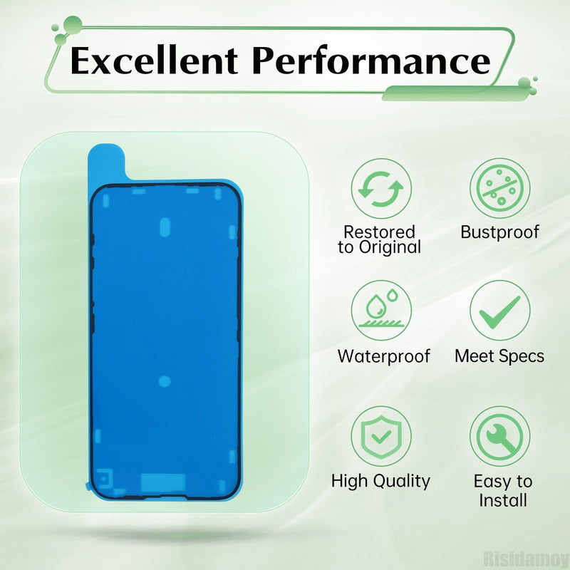 for iPhone 16 Plus 5PCS Screen WaterProof Adhesive Sticker | Display Waterproof Pre-Cut Adhesive Tape Stickers Front Housing Frame Sticker Tape for iPhone16plus A3291 A3290 A3082 A3289
