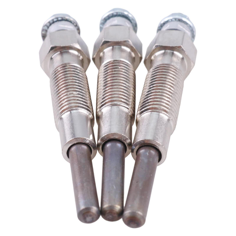 ZTUOAUMA 3X Glow Plugs 32A66-03102 32A66-03101 32A66-03100 Compatible with Mitsubishi S3L S3L2 Engine Forklift Trucks F18B FD28 FD35 Compact Tractors Excavators