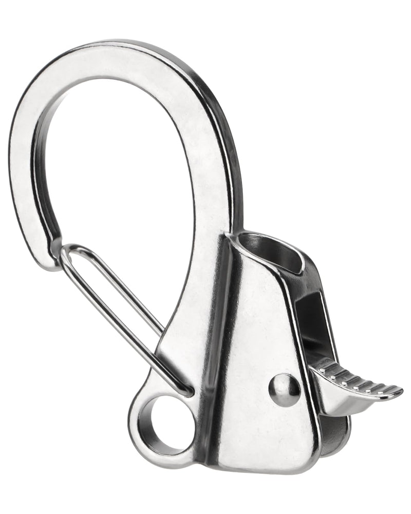 Boat Anchor Hook, Stainless Steel Adjustable Sliding Rope Holder, Knotless Quick Release Marine Line Clip for 3/8" - 5/8" Lines, Max. 8500 lbs Capacity (2 Pack) 2 PACK