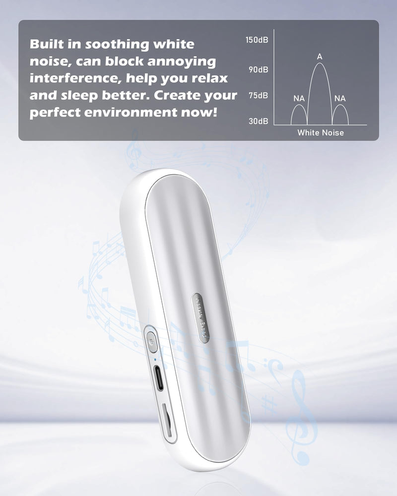 Under Pillow Bluetooth Speaker for Sleep | Bone Conduction, Comfortable, White Noise, 20-Hour Battery Life