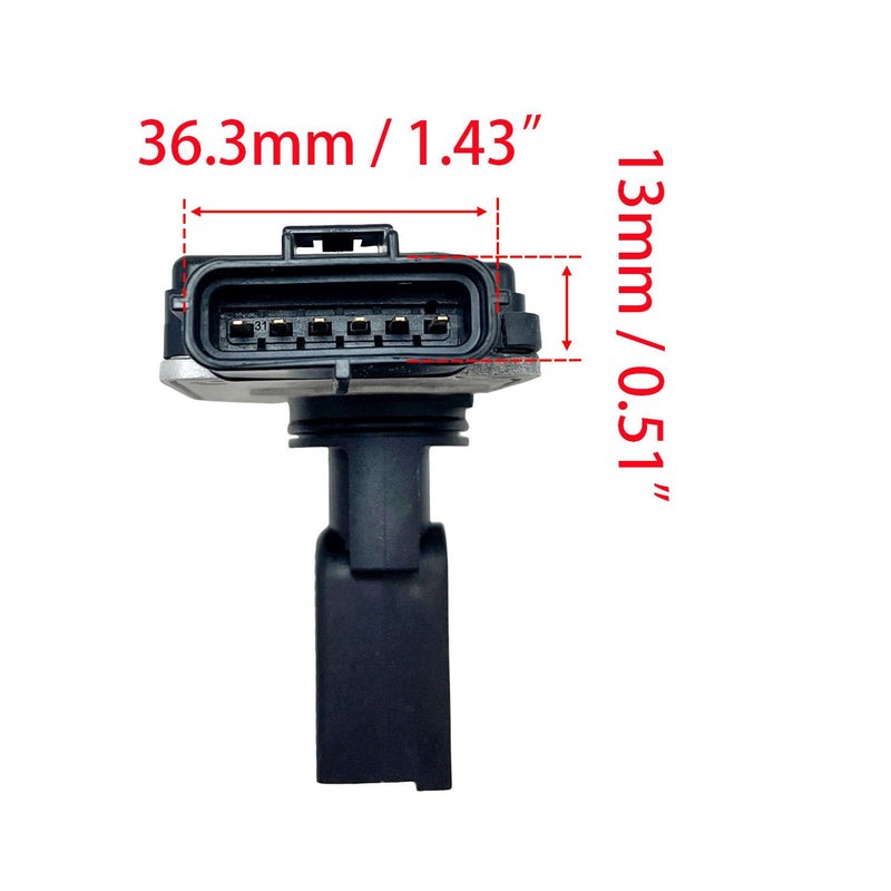 Mass Air Flow Sensor Meter MAF Sensor XF2F12B579BA Compatible with E-150 E-250 E-250 Explorer F-100 Ranger Focus Mu-Stang Ranger Sable Taurus Windstar B3000 Tribute Mariner Mountaineer Sable