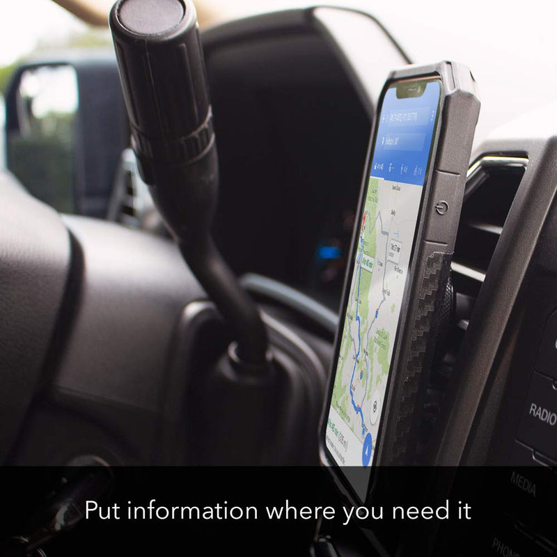 Rokform - iPhone 14 Rugged Case + Super Grip Vent Mount for Car, Truck, or Van