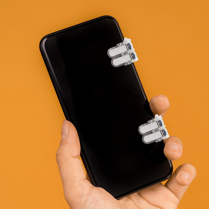 Mobile Game Controller and Shooting Triggers for Smartphones, Responsive Targeting and Firing Buttons, Compatible with Rules of Survival, Online Gaming Accessories for Mobile