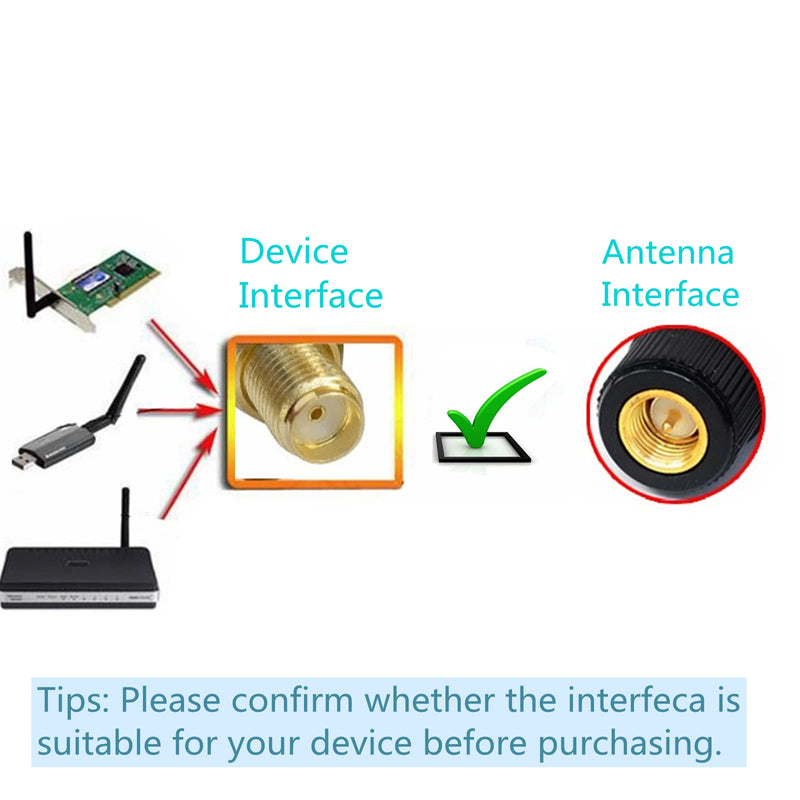 2PCS Router Antenna,2X 5dBi 4G LTE Antenna, Gain Antenna with SMA Connector, Antenna, Antenna for Huawei B310/B593/B315s/E5186s CPE Router