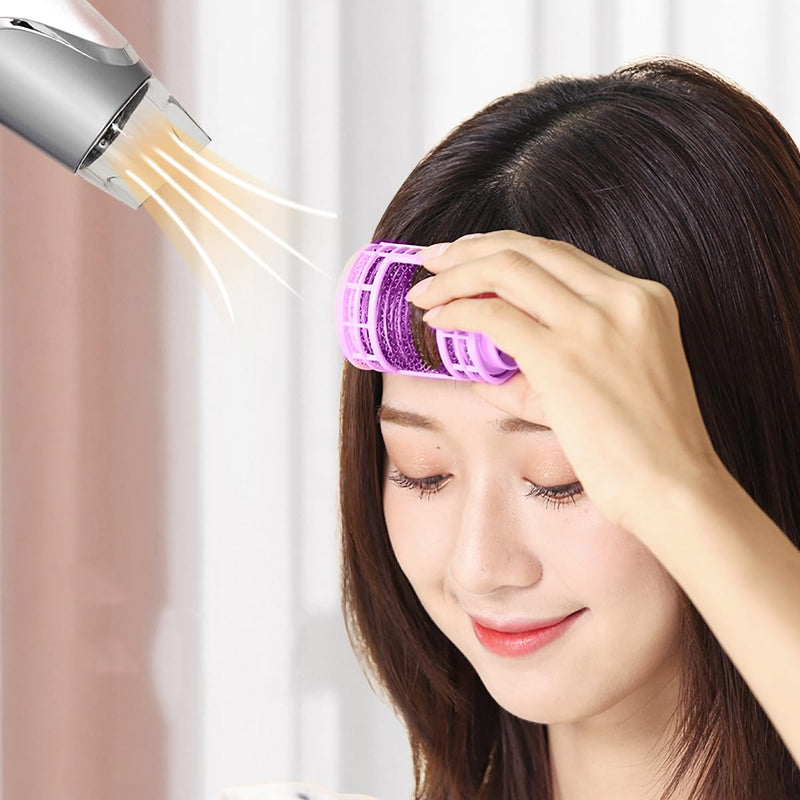  [AUSTRALIA] - Healeved Hair Rollers Plastic Hair Curlers No Heat 20 Pcs Curlers Rollers for Styling Lightweight Self Grip Rollers for Wet Home Salon Use