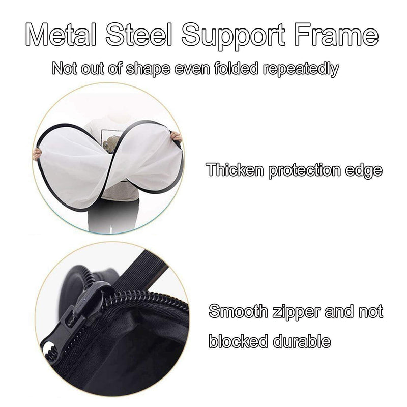 REFLEX CAMERA 7-in-1 Photography Reflector (Rectangular)– Translucent/Silver/Gold/White/Black/Blue/Green – Light Diffuser & Chroma Key Background Kit with Carrying Case (90x120cm/35x47) 90x120cm/35x47in