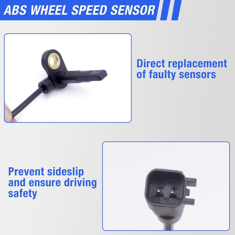 ABS Wheel Speed Sensor Front Left Right Compatible with 2009-2020 Dodge Journey 08-14 Dodge Avenger 07-10 Chrysler Sebring 200# ALS2408 ALS2410