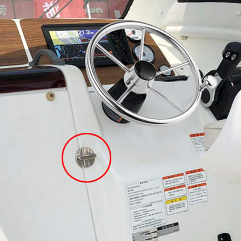 NRC&XRC Marine Grade 316 Stainless Steel 2-1/4" (57mm) Turn Twist Button Door Catch Latchfor Door Cabinet