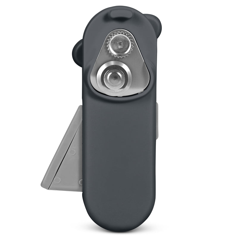 Culinare MagiCan Auto Tin Opener, Grey, Plastic/Stainless Steel, One Hand Operated Manual Can Opener with Clamp