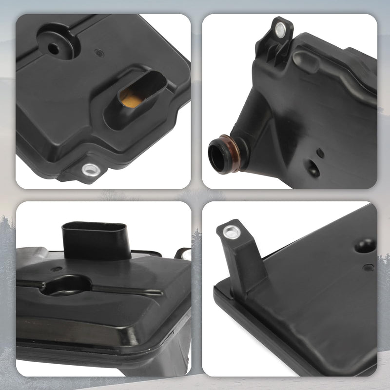 62TE Transmission Filter with Gasket Kits Compatible with Dodge Grand Caravan 2008-2020, Journey, Avenger & Chry-sler Town & Country, 200, Sebring & Ram C/V, Replaces OE# 68018555AA, 05078555AA