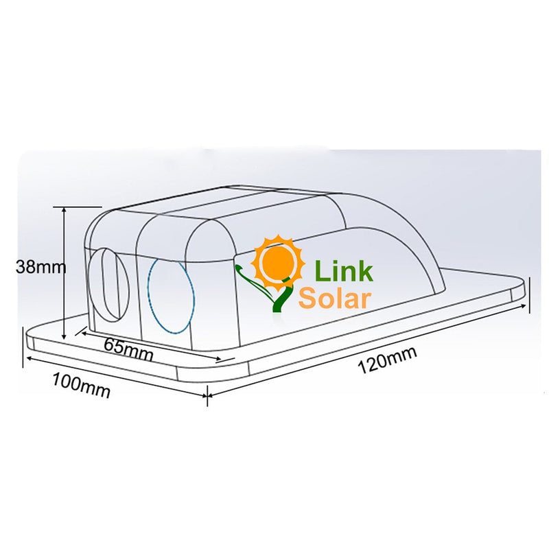 Weatherproof ABS Solar Double Cable Entry Gland for All Cable Types 2mm² to 6mm² for Solar Project on Rv, Campervan, Boat 2mm² to 6mm² White