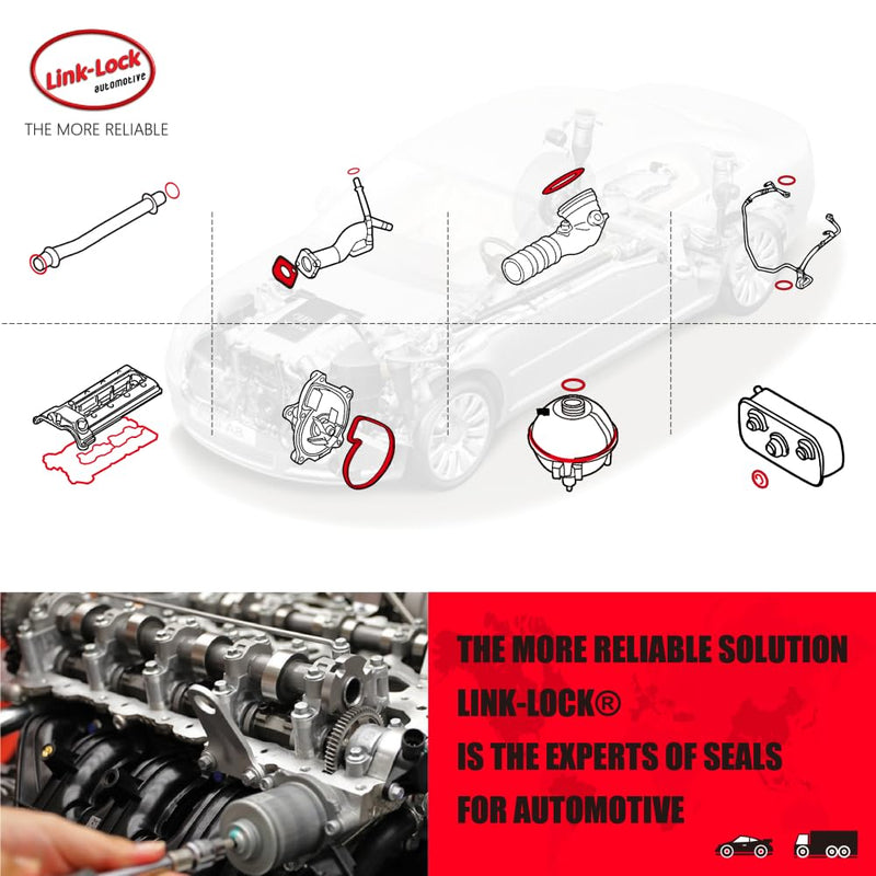 Link-Lock Thermostat Gasket Seal Ring A2722030180 2722030180 for Mercedes-Benz M272 W204 W212 X204 V251 W221 W164 W639 C230 E300 E350 S300 S350 S400 R350 ML300 ML350 GLK350
