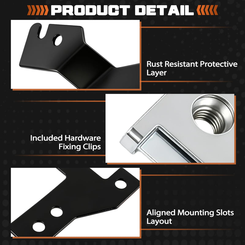 Dash Switch Repair Bracket Anti-Collapse Reinforcement Mount Compatible with Ford F150 F250 F350 Bronco F-Series OBS 1992-1997 Dual Fuel Tank & Back Window Switch Panel Support