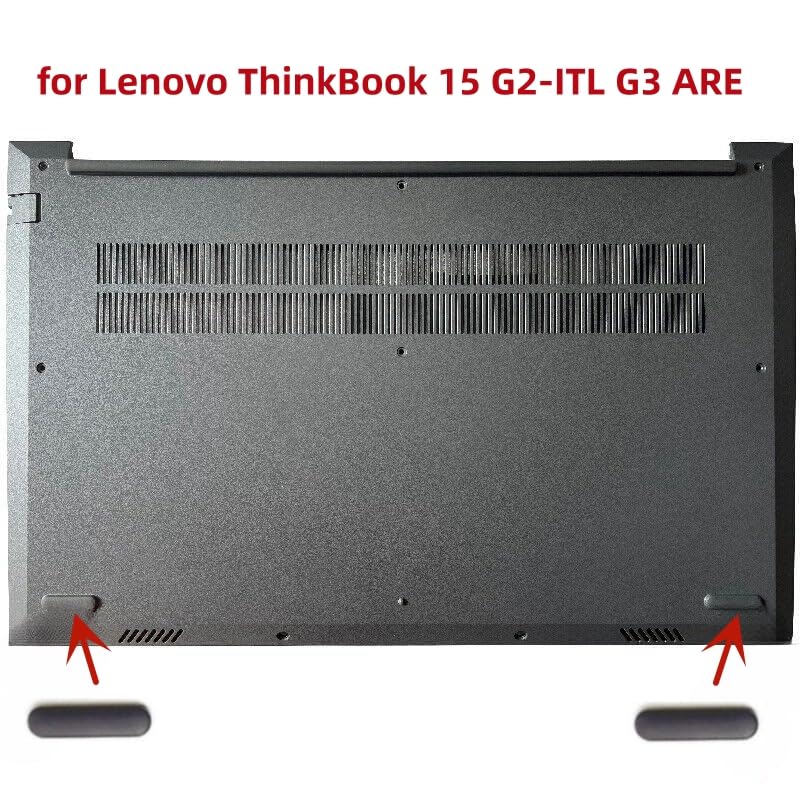 Laptop Bottom Case Rubber Feet Strips Replacement for Lenovo ThinkBook 15 G2 are ITL /15 G3 ITL ACL /15 G4 IAP Series Non-Slip Bumper Rubber Foot Pad Mat Grey