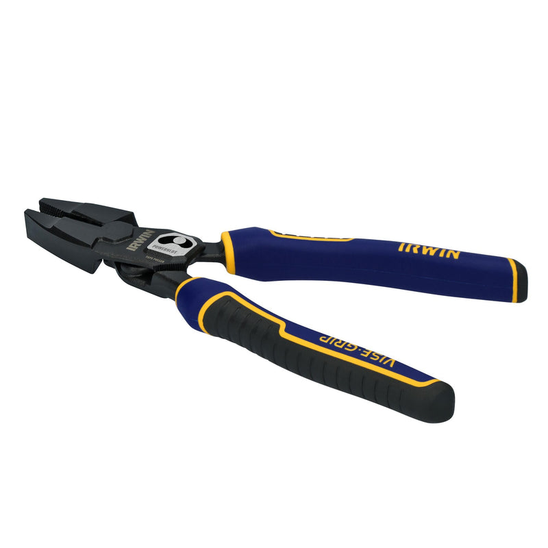 IRWIN VISE-GRIP Pliers, PowerSlot High Leverage Lineman's, 9.5 Inch (IWHT84000) One Size 9.5" Lineman's Pliers