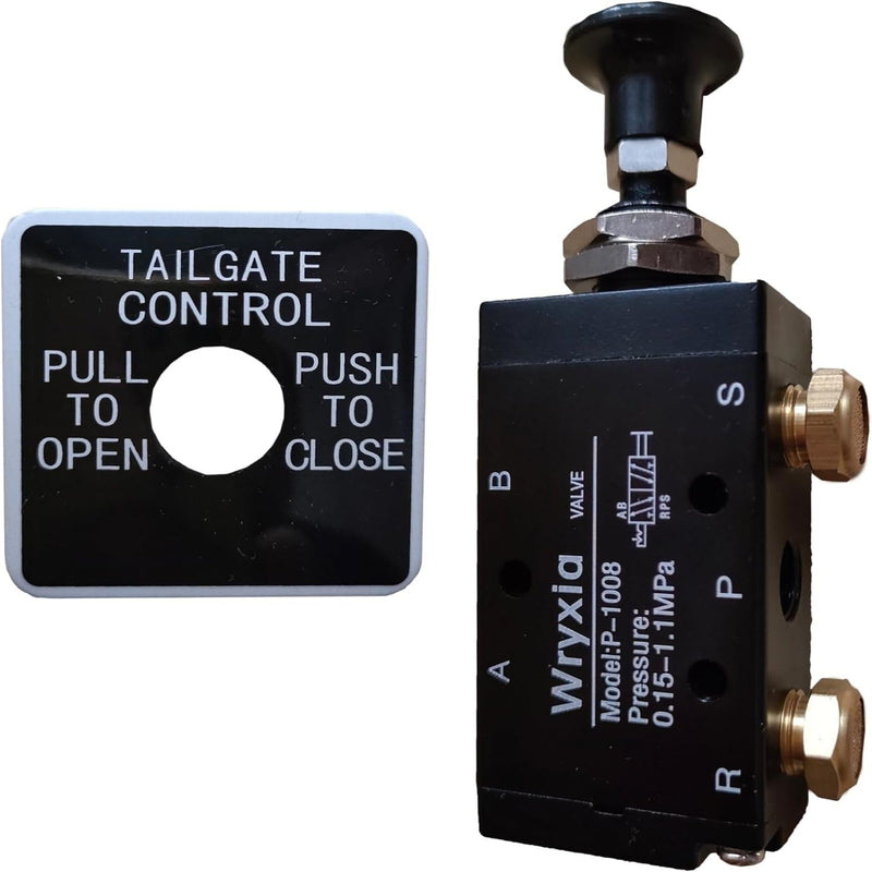 Air Valve Push-Pull 4 Way 2 Position Manual Dump Truck Tailgate Valve BAV010 Classic