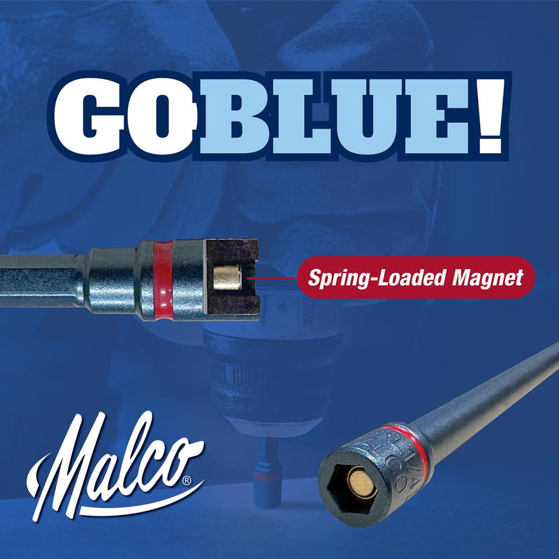 Malco MALCOMBO10 1/4 in. Impact Hex Driver (2 in., 2-9/16 in., 4 in. and 6 in.), 4 Piece Set 2 in., 2-9/16 in., 4 in. and 6 in.