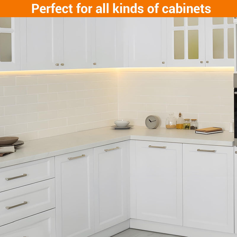 Dawnrise 18" Hardwired Under Cabinet Light,Linkable,970 Lumens,3 Color Selectable,Brightness Adjustable,Under Counter Lights for Kitchen,Wide Luminous Surface,White Finish,Metal Base(1 Pack) 1 Pack 18 Inch