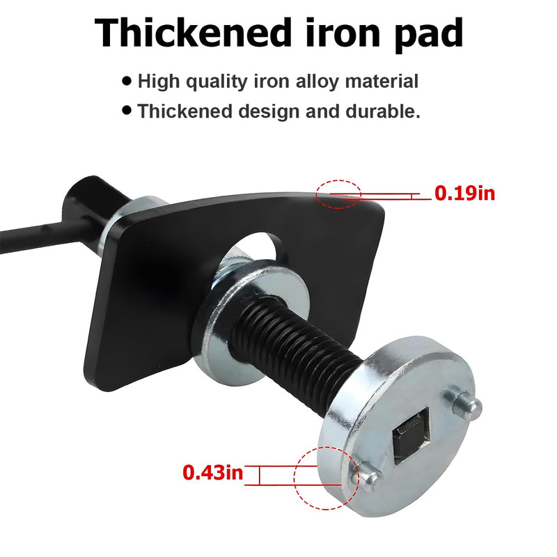 Car Brake Piston Wind Back Tool, 3pcs/Set Brake Caliper Piston Rewind Tool, Auto Rear Brake Pad Wind Back Tool, Brake Caliper Wind Back Tool for Replacement of Rear Brake Pad 3 PCS/Set