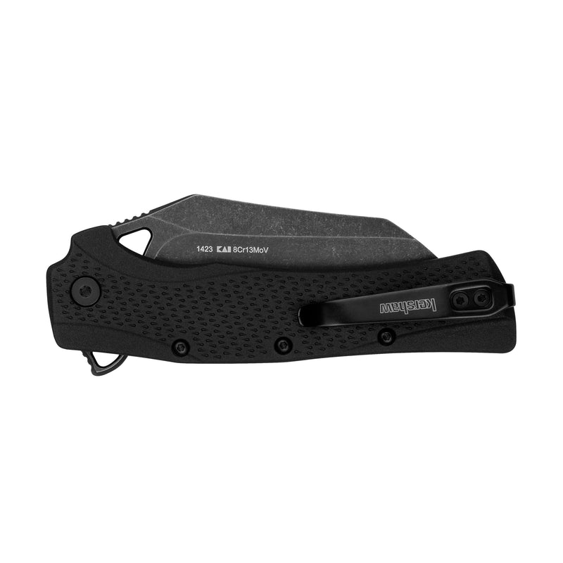 Kershaw Dawnstar Pocket Knife, Black, 3.5 Inch Stainless Steel Hawkbill Blade, EDC with Assisted Opening, Reversible Pocketclip, Everyday Carry Pocket Knife for Men and Women