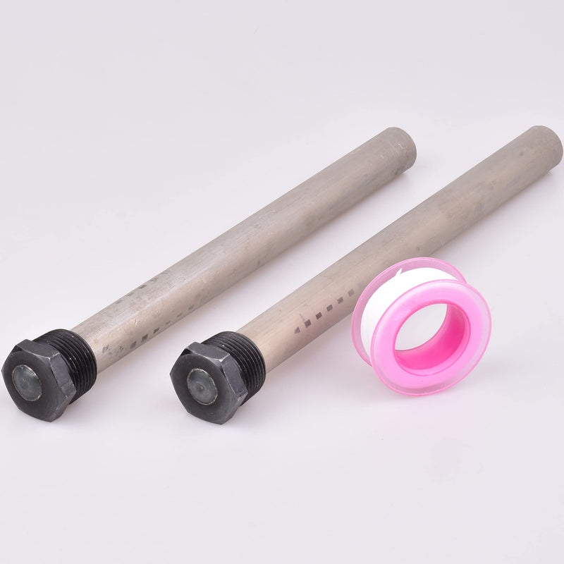 Anode RV Water Heater Set of 2 - Camper Water Heater Anode Rod 3/4'' Thread - Magnesium RV Anode Rod - Compatible with Mor-Flo and Suburban Water Heater Tanks