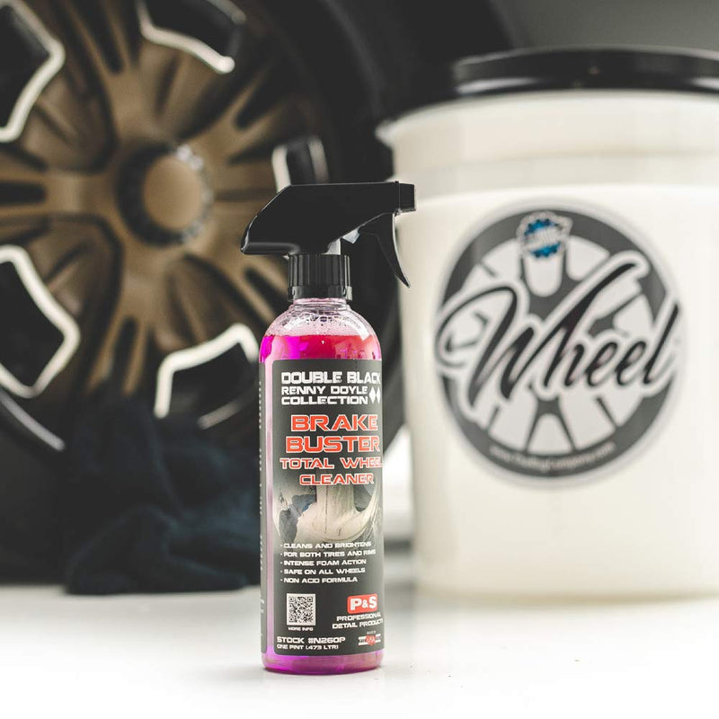 P&S Professional Detail Products - Brake Buster Wheel Cleaner - Non Acid, Removes Brake Dust, Oil, Dirt, Light Corrosion (1 Pint) 16 Fl Oz (Pack of 1)