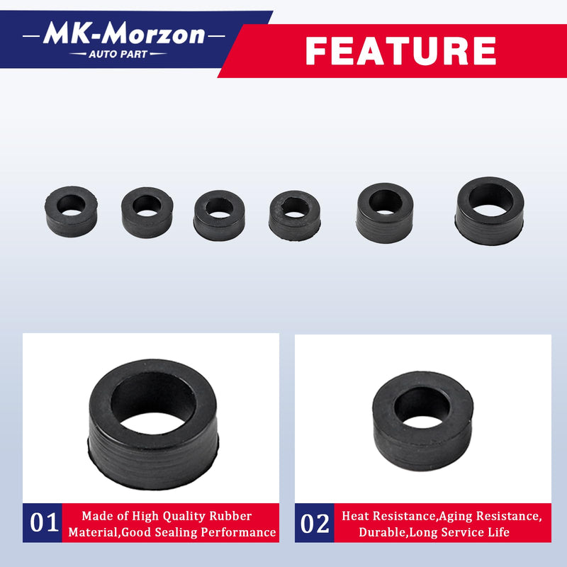 Fuel Line Kit,7.3 Fuel Line Rubber Seal Kit Compatible with Ford Powerstroke Diesel Engine 1999-2003 Excursion F250 F350 F450 F550 Super Duty Replaces# F81Z9C387BA, F81Z-9C387-BA, 904-497