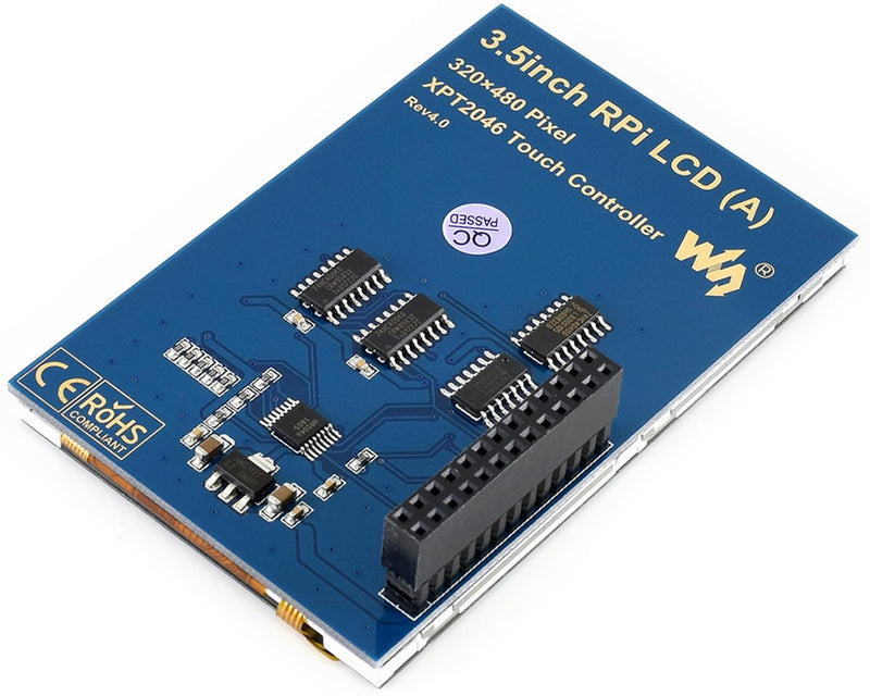 3.5 inch Touch Screen TFT LCD for Raspberry Pi 4B/3B+/3B/2B/Zero/Zero W/Zero WH 480x320 Pixel XPT2046 Controller SPI Interface