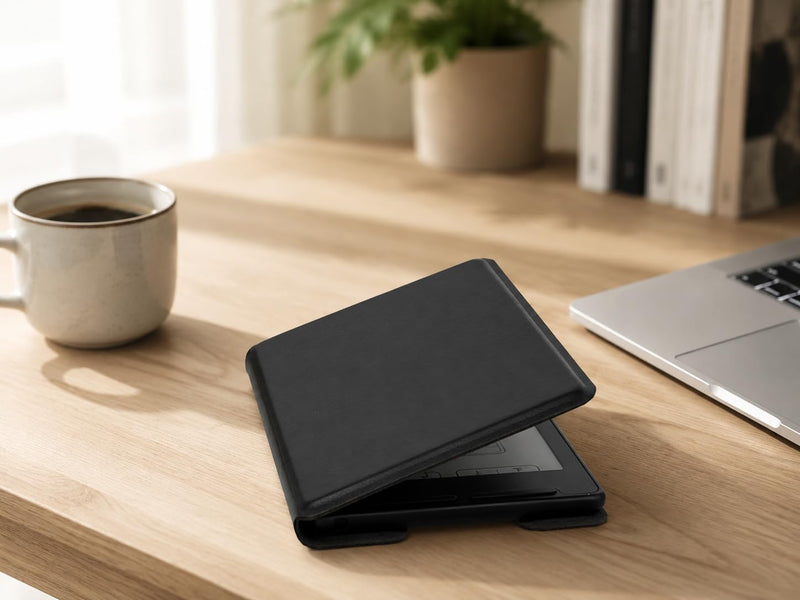 Slim PU Leather Case for Xteink X3 E-Reader | Lightweight Design, Daily Carry，Magnetic closure function，High degree of fit，Convenient for charging black