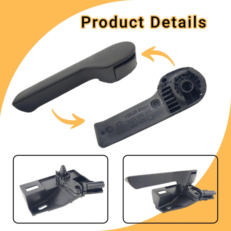 Engine Hood Latch Release Handle Rod with Base Compatible with VW Passat CC Golf Jetta Eos GTI Tiguan 1J1823533C82V 1J1823533C71N 7E18235339B9 1K1823633B 1K1823633