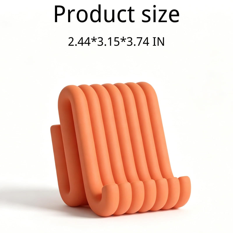 Personalized Phone Stand for Desk, Phone Holder, Fun Desktop Phone Stand | for Home, Decor, Kitchen, Tabletop, Office orange