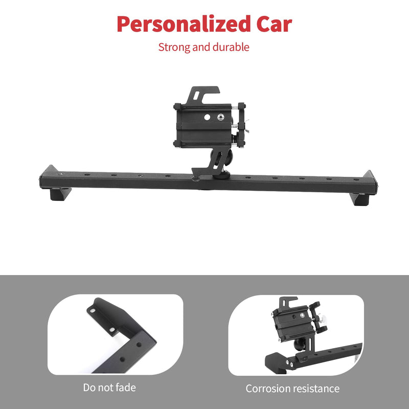 Linskip Dashboard Universal Smartphone Holder for 2024 2025+ Jeep Wrangler JL 4XE & Gladiator JT, 360° Adjustable Phone Holder, Interior Accessories(Black) 24+