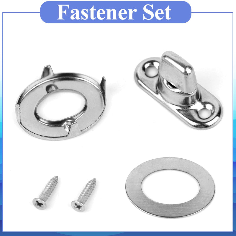 50 Set Grade Twist Lock Fasteners Turn Button with Eyelet and Stud Marine Grade Twist Lock Fasteners Mounting Screws for Canvas Marine Boats Sailboats Fastener Turn Buttons