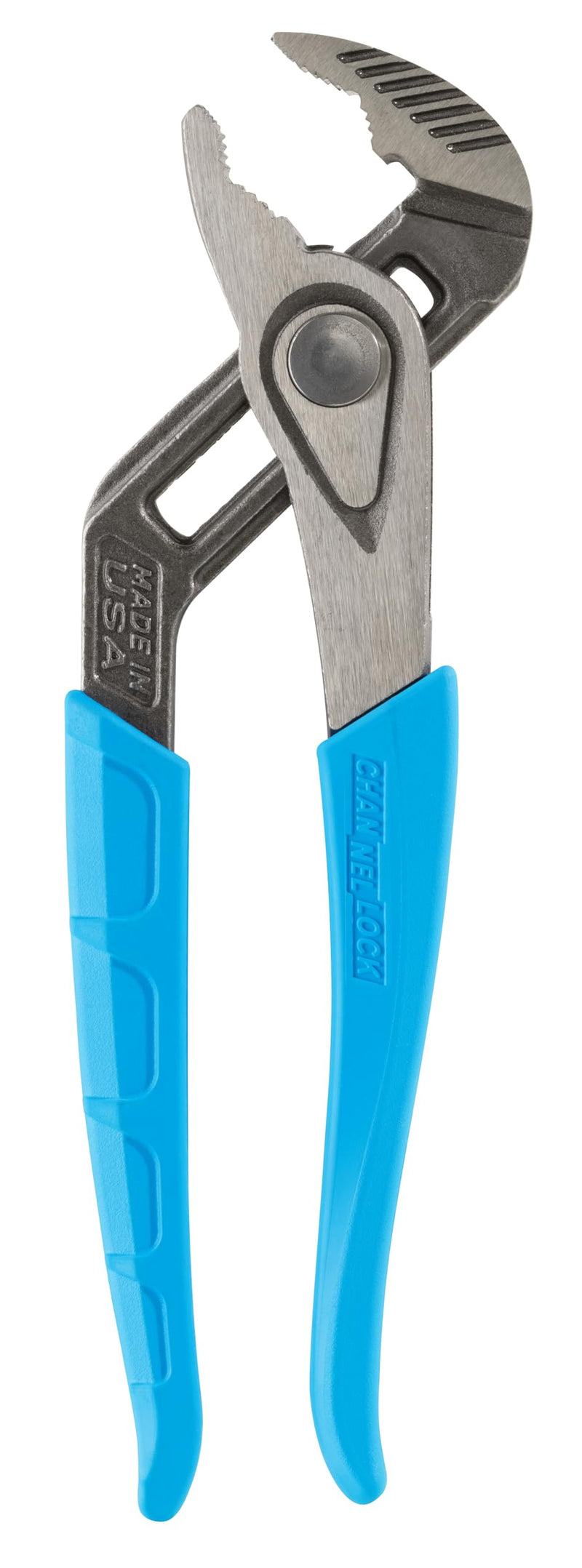 Channellock Tongue & Groove Pliers 432X - SpeedGrip V-Jaw, Push Button, Made in USA - 10 in. 432X 10" V-JAW