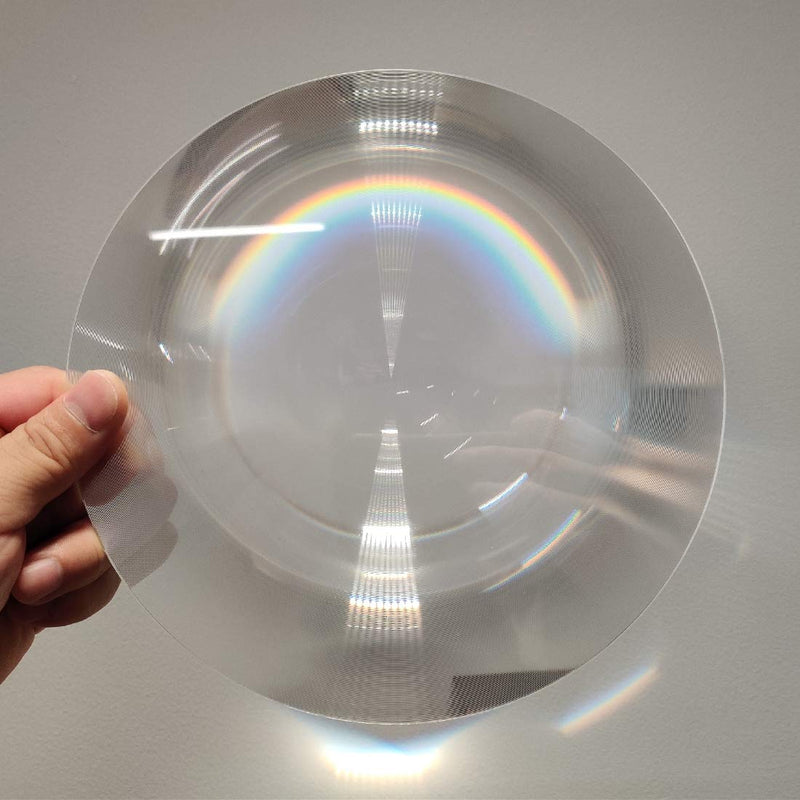 2-Pack Large Fresnel Lenses Φ300mm(11.81"), Focal Length 360mm, Acrylic Magnifier for Solar Heating, Solar Cooking, Visual Education. (Focal Length 360mm)