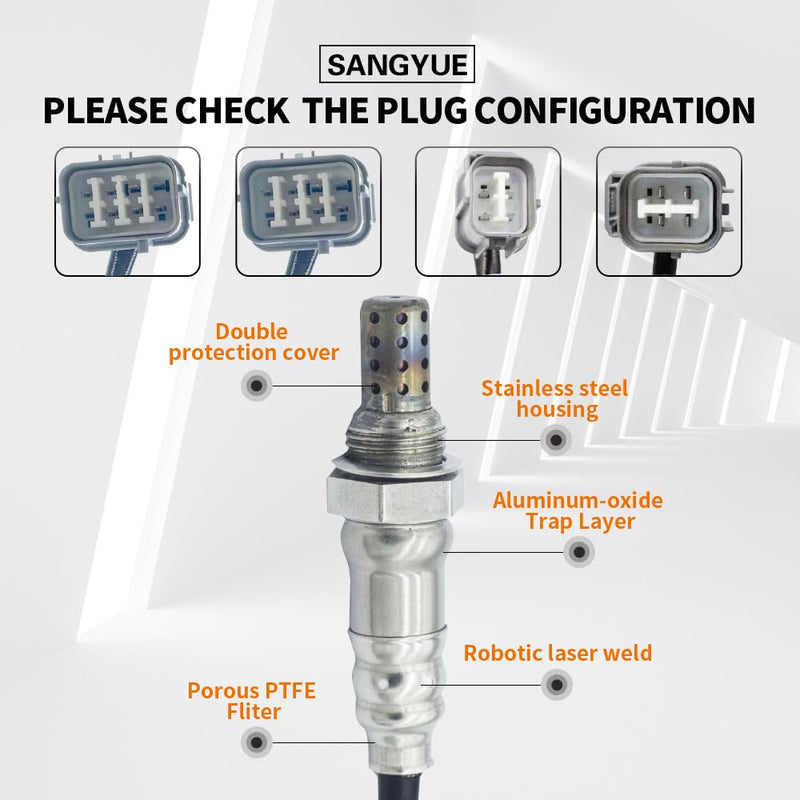 4X Oxygen O2 Sensor for 2003 2004 2005 2006 Acura MDX 3.5L; 2005-2006 Honda Odyssey 3.5L Upstream + Downstream