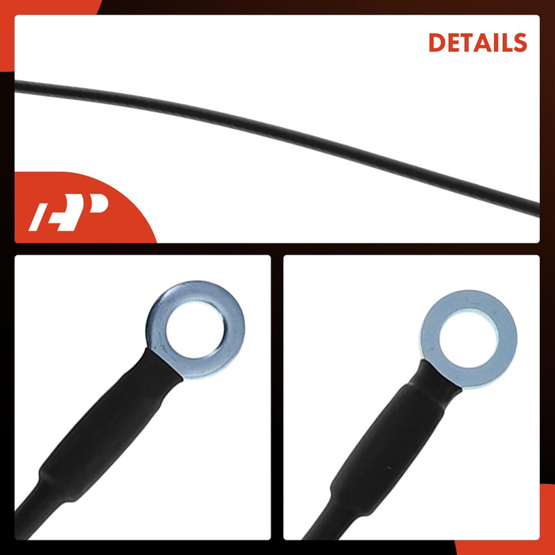 A-Premium Tailgate Support Cable Compatible with Ford Bronco 1978-1996, Bronco II 1984-1990, Gran Torino, LTD II, Ranchero, Ranch Wagon, Torino & Mercury Montego, 18 Inch, Rear Tailgate, 2-PC Set