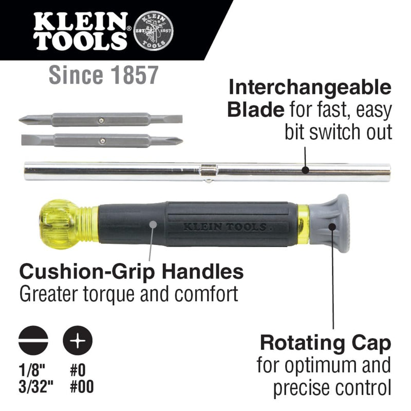 Klein Tools 80045 Screwdriver and Nut Driver Tool Kit, Includes Magnetic 11 in 1, Multi-Bit Stubby and Electronics Screwdrivers, 3-Piece 3-Piece Kit