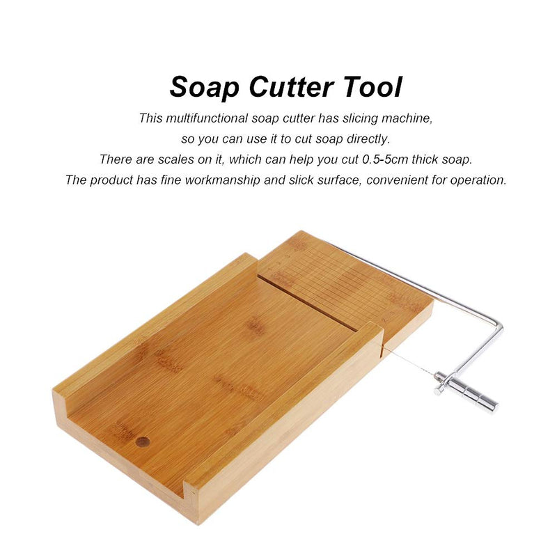 Wooden Soap Cutter, Adjustable Wire Slicer Cutting Tool Bread DIY Making Cutting Tool for Soap, Cheese, Butter, Cake, WGFOIPikxdqwv0np