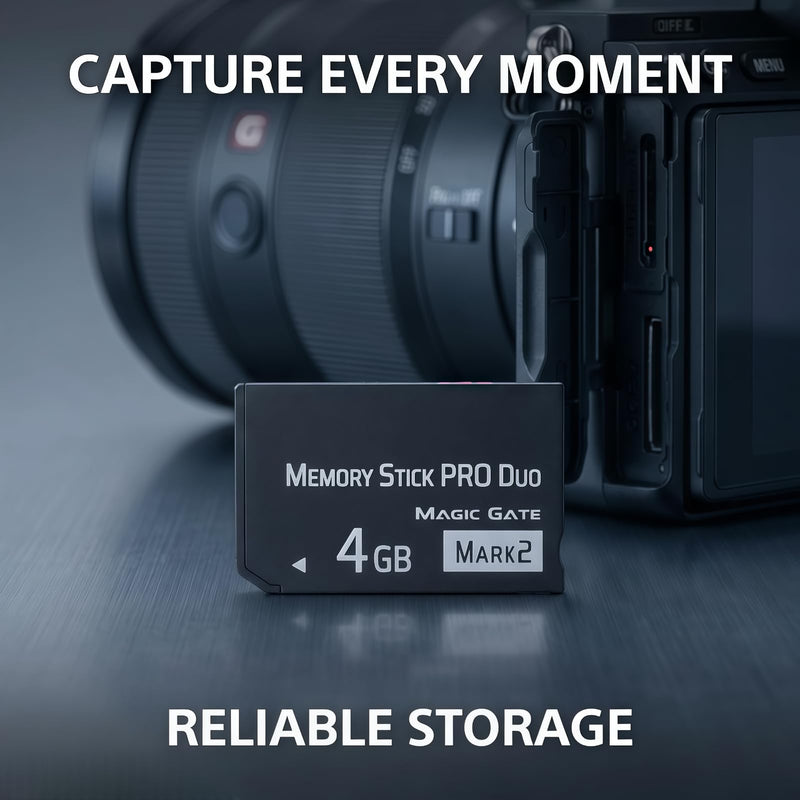 Premium 4GB Memory Stick Pro Duo MARK2 – Universal Compatibility for PSP1000/2000/3000, Cyber-Shot DSC, DSLR & Handycam