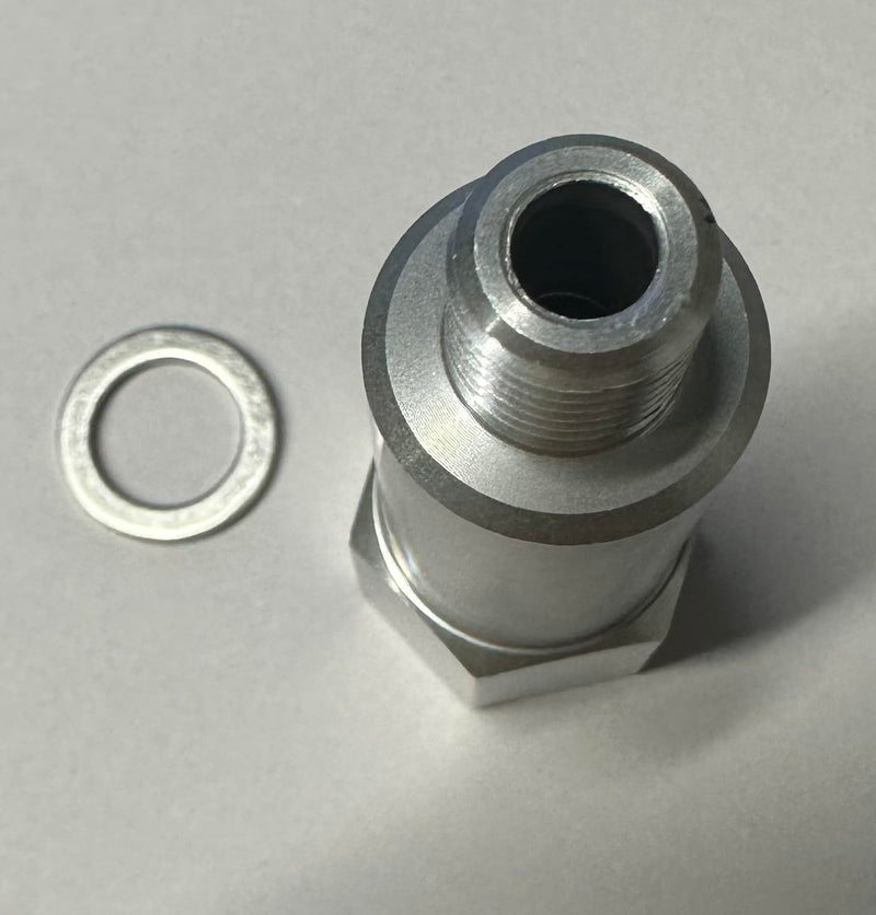 Coolant Temperature Sensor Water LS Engine Swap Adaptert Extended Length M12-1.5 Male to 3/8 NPT Female Fitting LSX LS1 LS3 LS2 LM4 LM7 L76 LQ4 LQ9 LR4 LS6 L92 L99 L33 LR4 LH6 M12x1.5-3/8 NPT Extended Length temp sensor AL